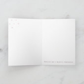 Carte Arbre de Noël Moderne Rose – Fêtes Personnalisées (Intérieur)