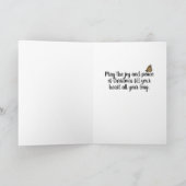 Carte Arbre de Noël Monarch Butterflies (Intérieur)