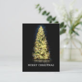 Carte Arbre de Noël peint en lumière (Debout devant)