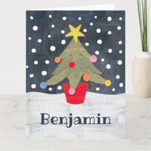 Carte Arbre de Noël personnalisé