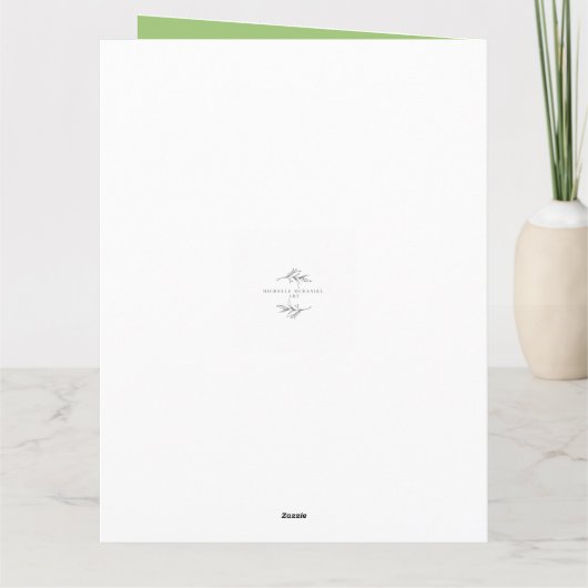 Carte Arbre de Noël Polka Dot (Dos)