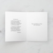 Carte Arbre de Noël pour Soeur et Famille - Paix (Intérieur)