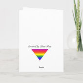 Carte Arbre de Noël Rainbow (Dos)