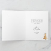 Carte Arbre de Noël rose (Intérieur)