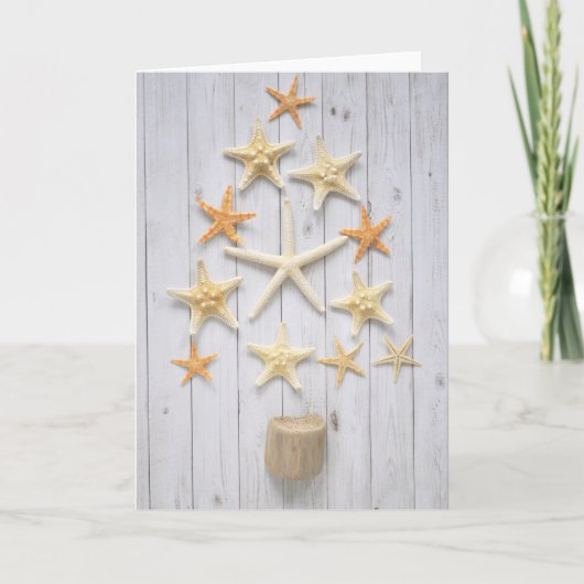 Carte Arbre de Noël Starfish (Devant)