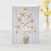 Carte Arbre de Noël Starfish (Fleur jaune)