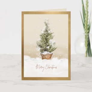 Carte Arbre de Noël tout simplement élégant
