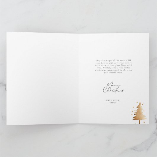 Carte Arbre de Noël vert (Intérieur)