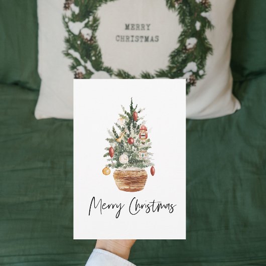 Carte Arbre de Noël Vintage | Joyeux Noël