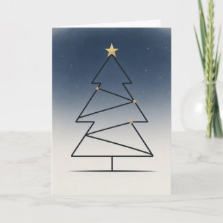 Carte Arbre de nuit étoilée minimaliste • Scandinave