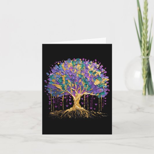 Carte Arbre de perles de carnaval Mardi Gras La Nouvelle (Devant)