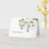 Carte Arbre de pots de maçon (Fleur jaune)