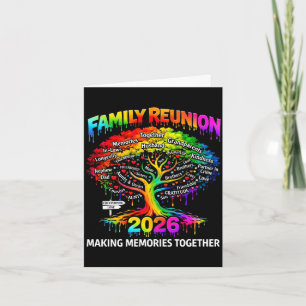 Carte Arbre de réunion de famille d'hommes 2026 créant d