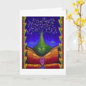 Carte Arbre de vie (Fleur jaune)