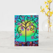 CARTE ARBRE DE VIE (Fleur jaune)