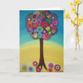 CARTE ARBRE DE VIE (Fleur jaune)