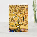 Carte Arbre de vie Gustav Klimt Nouveau<br><div class="desc">L'arbre de vie (1909) est une belle peinture du peintre sécessionniste de Vienne Gustav Klimt. Connu pour la peinture avec de l'or pur,  son art est vibrant et amusant. L'Arbre de Vie est une peinture classique Art nouveau.</div>