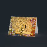 Carte Arbre de vie Gustav Klimt Nouveau<br><div class="desc">L'arbre de vie (1909) est une belle peinture du peintre sécessionniste de Vienne Gustav Klimt. Connu pour la peinture avec de l'or pur,  son art est vibrant et amusant. L'Arbre de Vie est une peinture classique Art nouveau.</div>