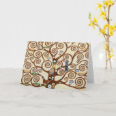 Carte Arbre De Vie Gustav Klimt Version Restaurée (Fleur jaune)