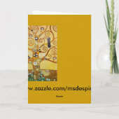 Carte Arbre de Vie par Klimt (Dos)