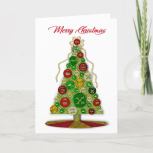 Carte Arbre des boutons de Noël, de Nous tous, Artisanat