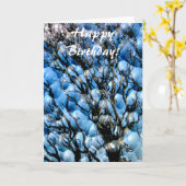 CARTE ARBRE D'HIVER (Fleur jaune)