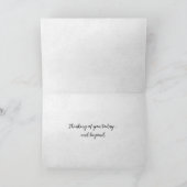 Carte Arbre d'hiver Silhouette avec oiseaux (Intérieur)