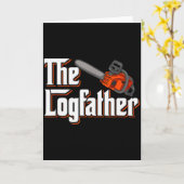 Carte Arbre Drôle De Soins I Arboriste Forest Tronçonneu (Fleur jaune)