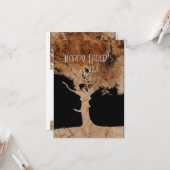 Carte Arbre en bois (Devant/Arrière en situation)