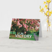 Carte Arbre en fleurs - Victoire (Fleur jaune)