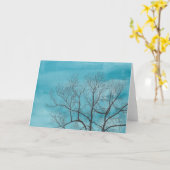 Carte Arbre en hiver (Fleur jaune)