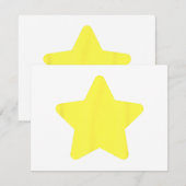 Carte Arbre étoile jaune Joyeux Noël (Devant / Derrière)
