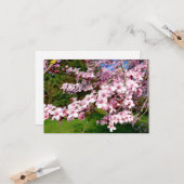 Carte Arbre Fleur de Cerisier dans le Parc (Devant/Arrière en situation)