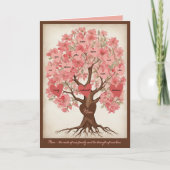 Carte Arbre généalogique enchanteur Photo Fête des mères (Devant)