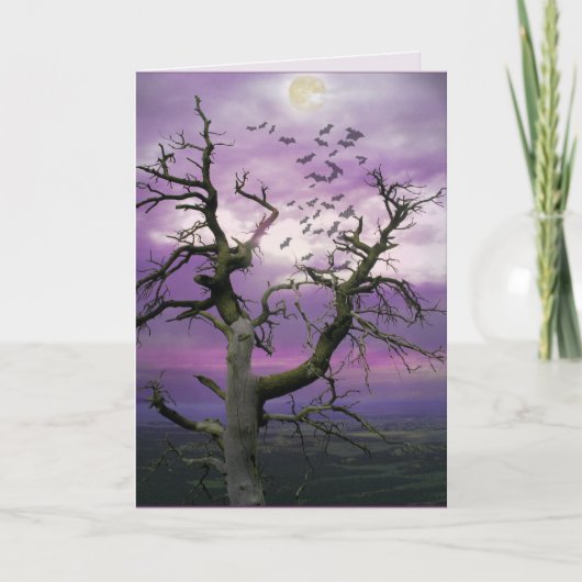 Carte Arbre Halloween (Devant)