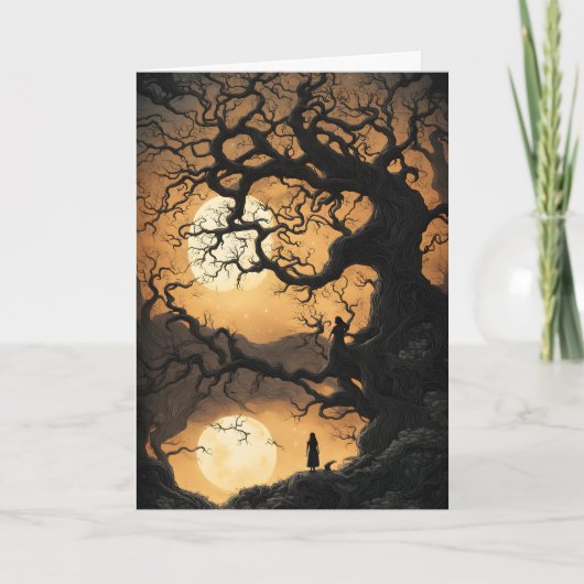 Carte Arbre Halloween (Devant)