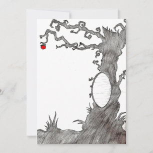 Carte Arbre magique du blanc de neige