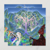 Carte Arbre magique étoile (Devant / Derrière)