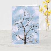 Carte Arbre nu de la relation de cheminement (Fleur jaune)