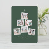 Carte Arbre photo de Noël (Debout devant)