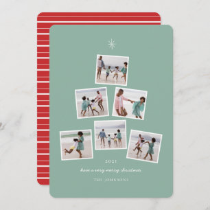 Carte Arbre photo de Noël