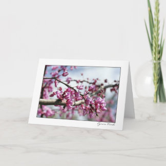 Carte Arbre rose de fleur