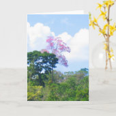 Carte Arbre rose Venezuela Jungle Paysage (Fleur jaune)
