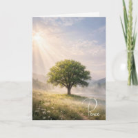 Arbre Solitaire de la Sympathie avec Rayons de Sol