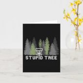 Carte Arbre Stupide Drôle Disque Golf Frolf (Fleur jaune)
