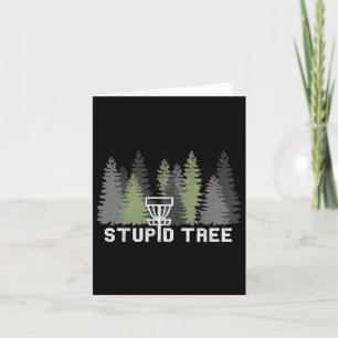 Carte Arbre Stupide Drôle Disque Golf Frolf