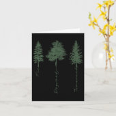 Carte Arbre subtil Anti Trump Fir Dogwood Tamarack (Fleur jaune)