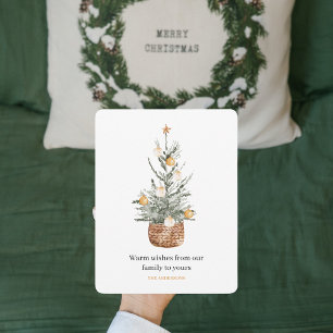 Carte Arbre vert de Noël   Joyeux Noël