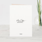 Carte Arbre vert solitaire d'anniversaire dans la brume (Dos)