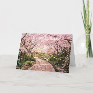 Carte Arbres à fleurs de cerisier